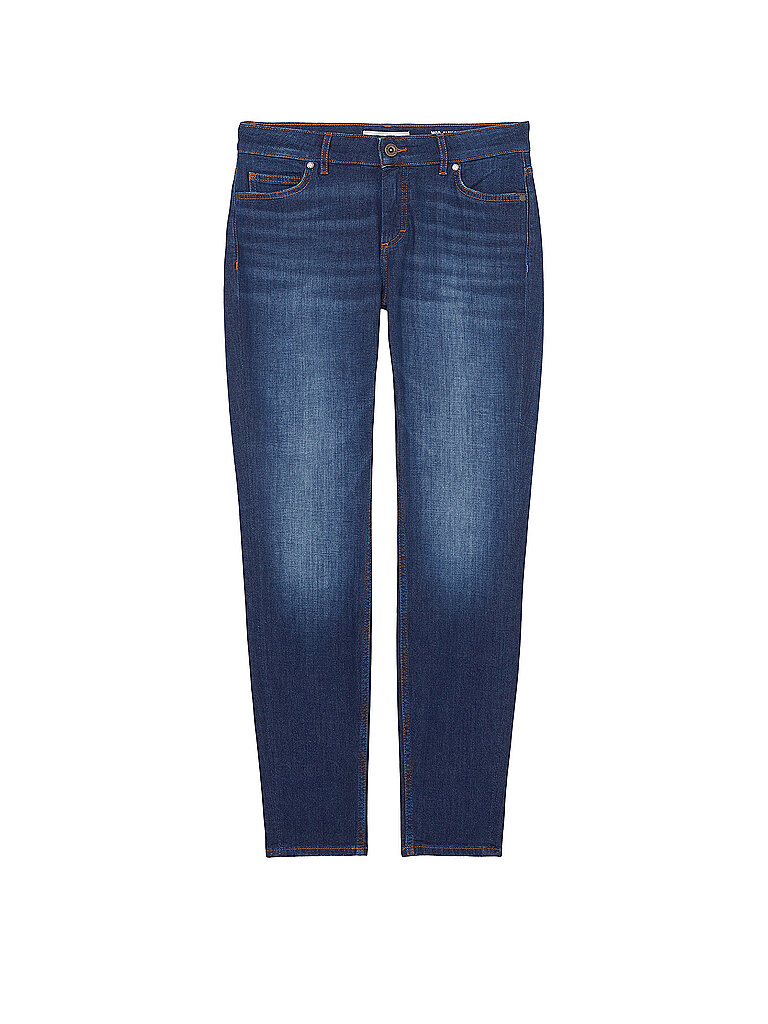 Slim-fit-Jeans MARC O'POLO "Alby Slim", Damen, Gr. 29, Länge 32, blau (dunkelblau wash), Denim/Jeans, Obermaterial: 92% Baumwolle, 6% Elastomultiester, 2% Elasthan, Jeans Slim-fit-Jeans 2